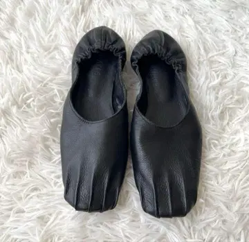 빔즈 스퀘어 어택 발레 가죽 신발 슬립온