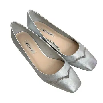 [ DIANA ] 다이애나 펌프스 실버 스퀘어토 24cm