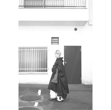 아르테포베라 블랙 오버 사이즈 롱 코트