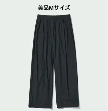 UNIQLO 울트라 스트레치 와이드 팬츠 M 블랙