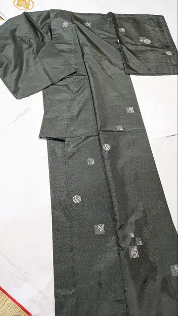 오시마 명주 줄무늬 오시마 츠케사게 증서 있음