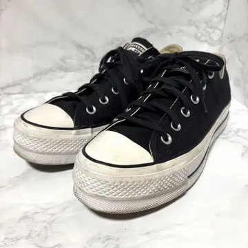 y100529 컨버스 올스타 스니커즈 블랙 통굽 26cm