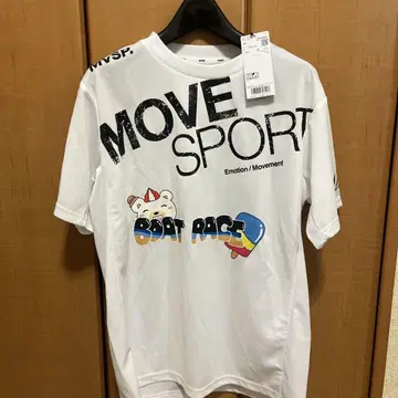 MOVE SPORT 보트 레이스 T셔츠 L 화이트 당선품