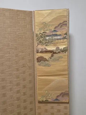 풍경화 후쿠로 오비 골드 컬러