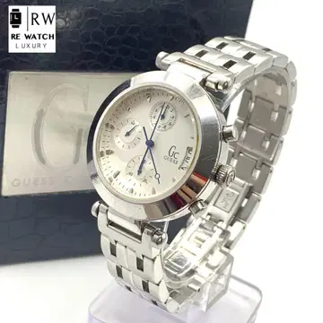7-3763 GUESS GC7000 크로노그래프 손목시계 실버