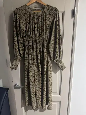 MOUSSY 레오파드 무늬 드레스 원피스