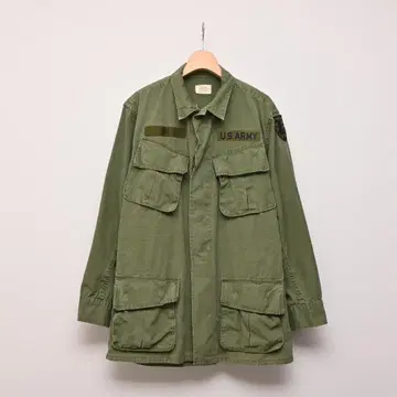 60s 빈티지 US ARMY 정글 퍼티그 자켓 S 카키