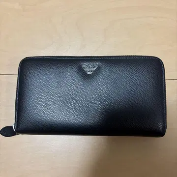 EA7 Emporio Armani 블랙 가죽 장지갑