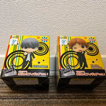 페르소나 4 미니꼬 피규어 vol.1 나루카미 유우 하나무라 요스케 세트