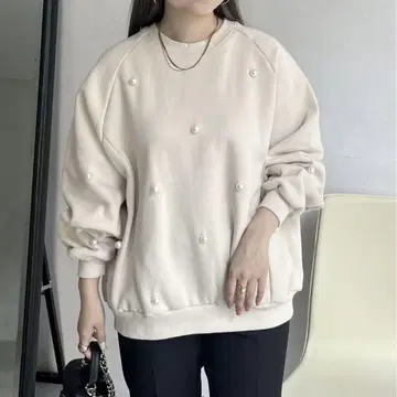 prose verse 펄 장식 속기모 래글런 맨투맨