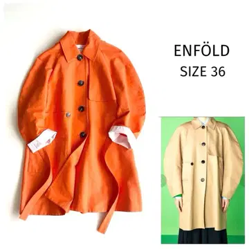 24SS [ 엔폴드 ] COTTON DOUBLE 스텐칼라 트렌치코트