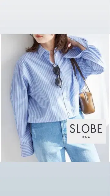 SLOBE IENA 크롭 레귤러 셔츠
