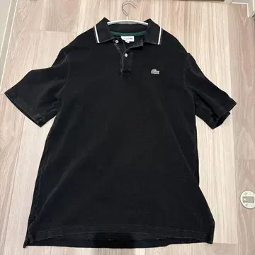 LACOSTE 블랙 피케 셔츠 M 사이즈