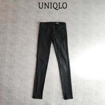 UNIQLO 유니클로 스트레치 스키니 로우라이즈 블랙 사이즈 25