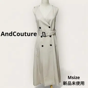 [ 미사용 새상품 ] ANDCOUTURE 베이지 트렌치 원피스 베스트
