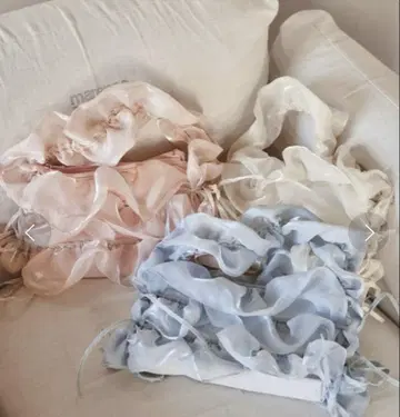 pomiii 오간자 프릴 백