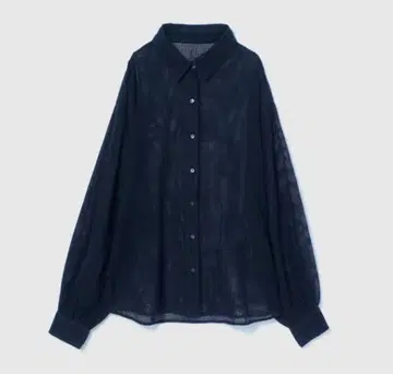 시루무린 Cotton Mesh 루즈 셔츠 차콜