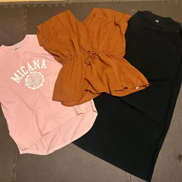 MICANA 핑크 T셔츠 아줄 챔피온 3종 세트