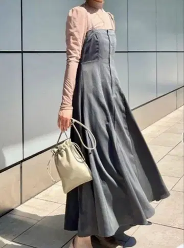 ameri vintage LADY LAYERED JUMPER SKIRT