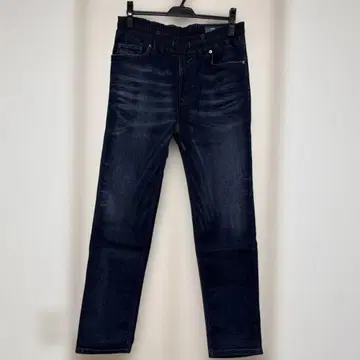 WAYKEE 다크 블루 스트레이트 데님