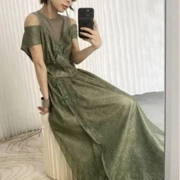 새상품 아메리빈티지 LACE KUNG FU DRESS 포멀