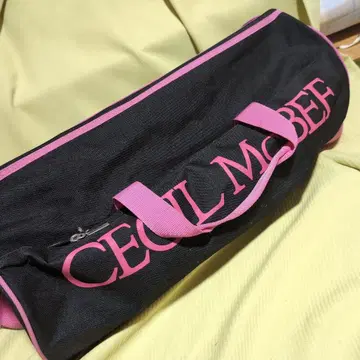 CECIL McBEE 블랙 핑크 토트백