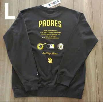 새상품 MLB 파드레스 맨투맨 트레이닝복 브라운 L