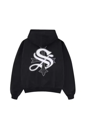 SUPPLIER 크로스 지퍼 후드티