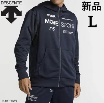 DESCENTE 맨투맨 자켓 라이트 스무스 풀 지퍼 후디 L