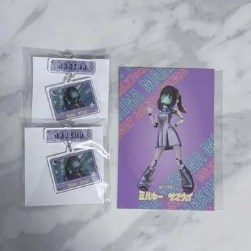 은하 특급 밀키 서브웨이 POPUP 연결 키링 엽서 마키나
