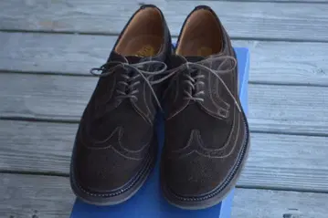 1회 착용 SANDERS 롱윙 UK7 다크 브라운 썬더스