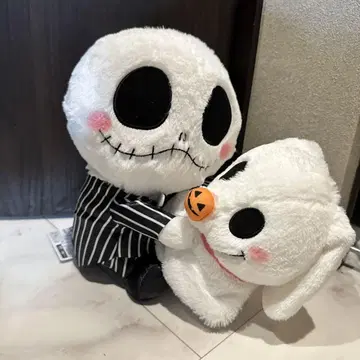 팀 버튼 나이트메어 비포 크리스마스 FukuFuku 페어 봉제 인형