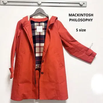MACKINTOSH PHILOSOPHY 오렌지 스텐칼라 코트 후드 부착