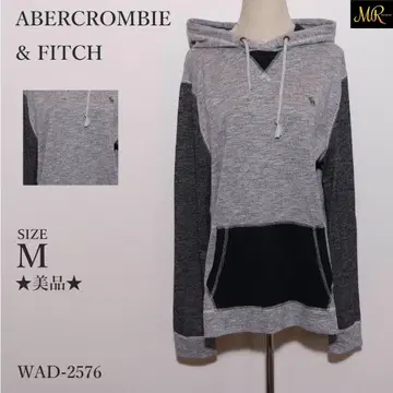 새상품급 ABERCROMBIE & FITCH 후드티 긴팔 캥거루 자수