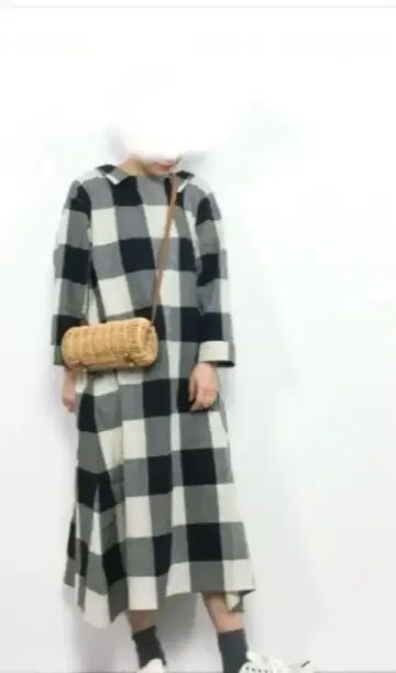 스튜디오 클립 big 체크 2way 원피스 블록 체크