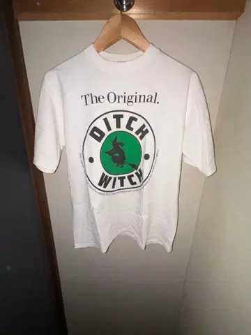 DITCH WITCH T셔츠 M 사이즈 화이트 USA JERZEES