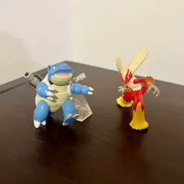 피규어 입체 포켓몬 도감 당시 물품 거북왕(카멕스) 번치코 2체 세트
