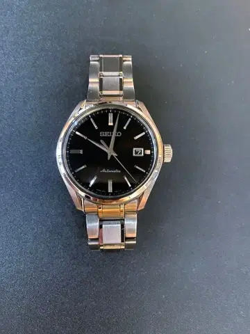 SEIKO 자동 와인딩 손목시계 블랙 SARX035/6R15