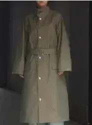 yoke militaly over coat