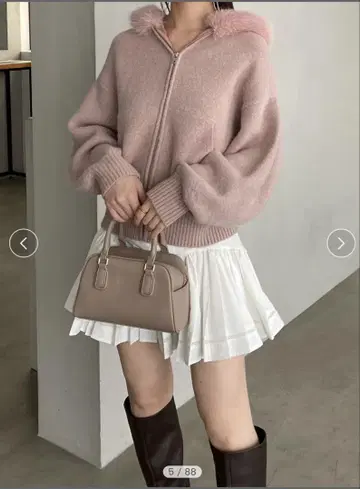 스나이델 완판템 퍼 니트 후디 토끼 온라인 한정판 snidel