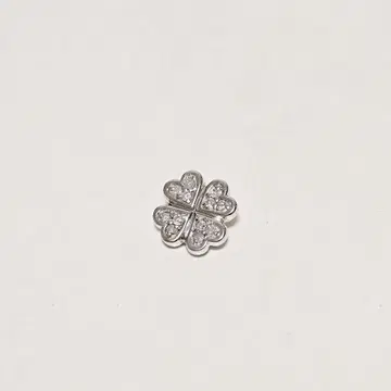 실버 925 목걸이 클로버 네잎 행운 다이아몬드 SV