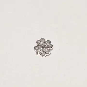 실버 925 목걸이 클로버 네잎 행운 다이아몬드 SV