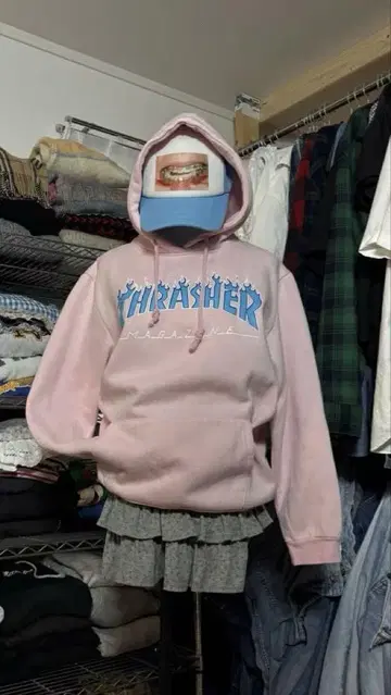 THRASHER 후드티 y2k 헤이세이 00s 90s