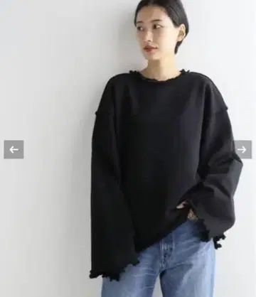 JOURNAL STANDARD EVERLAST 데미지 플레어 맨투맨