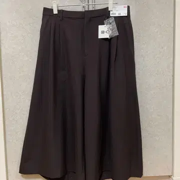 UNIQLO:C 컬렉션 큐롯 3XL 다크 브라운 기장 짧음
