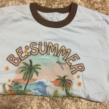 BE:SUMMER 스카이블루 T셔츠 시착만 한 상품 S