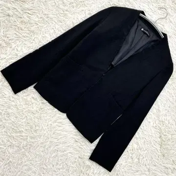 엘베 블랙 노카라 자켓 S 사이즈 긴팔 비즈니스 포멀