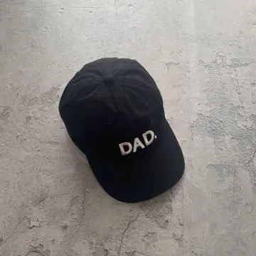 DAD USA 구제 의류 캡 모자 블랙 자수 사이즈 조절 가능