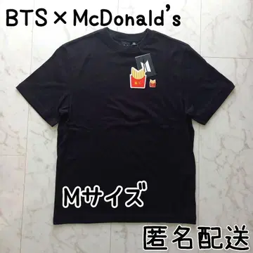 BTS x McDonald's 맥도날드 콜라보 T셔츠 블랙 M사이즈