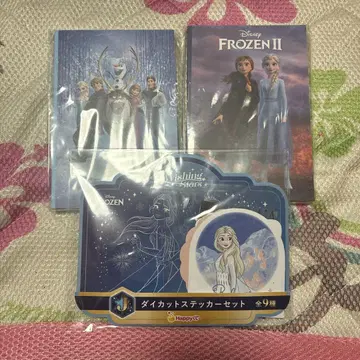 Disney 1번 복권 안나 엽서 스티커 세트
